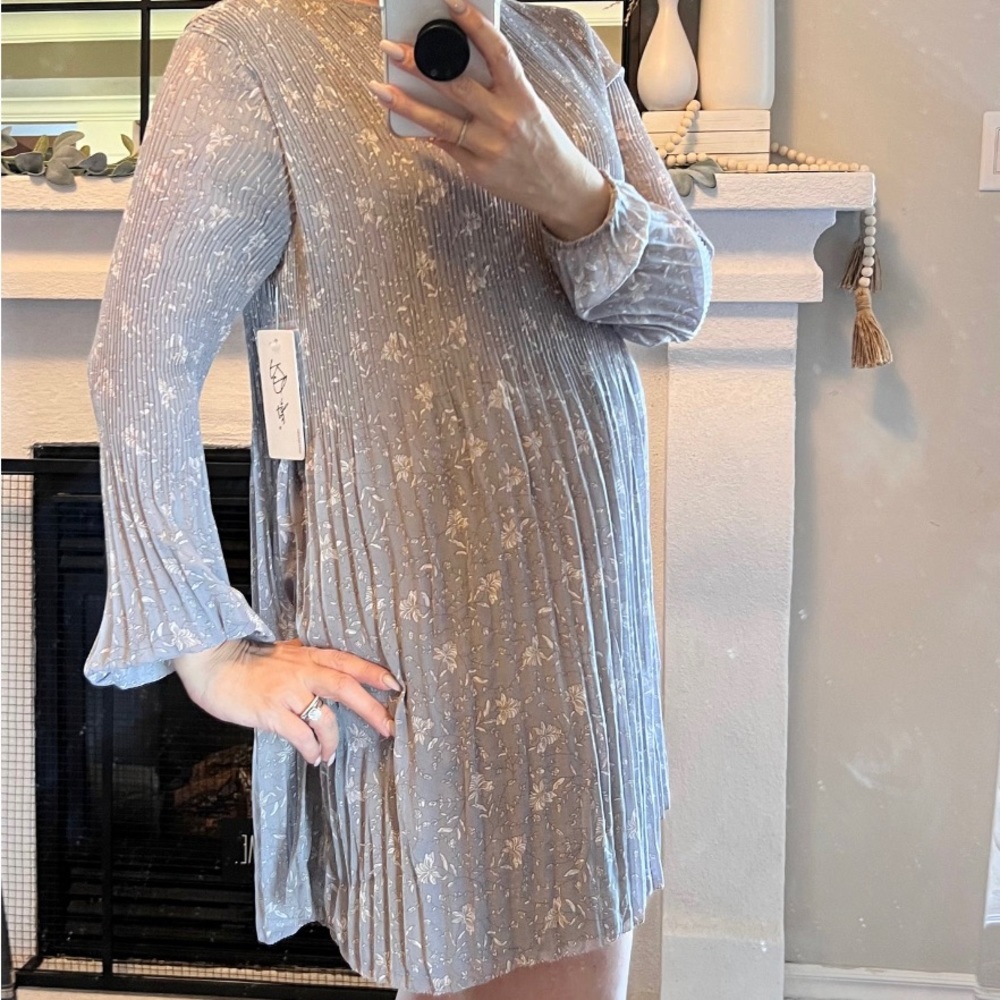 RD Style long sleeve floral dress